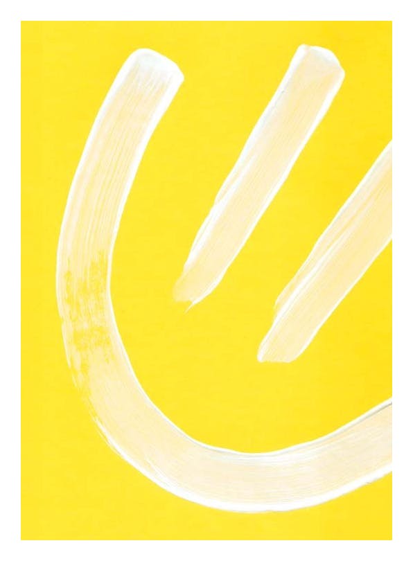 Yellow Smiley Print (30x40 cm)