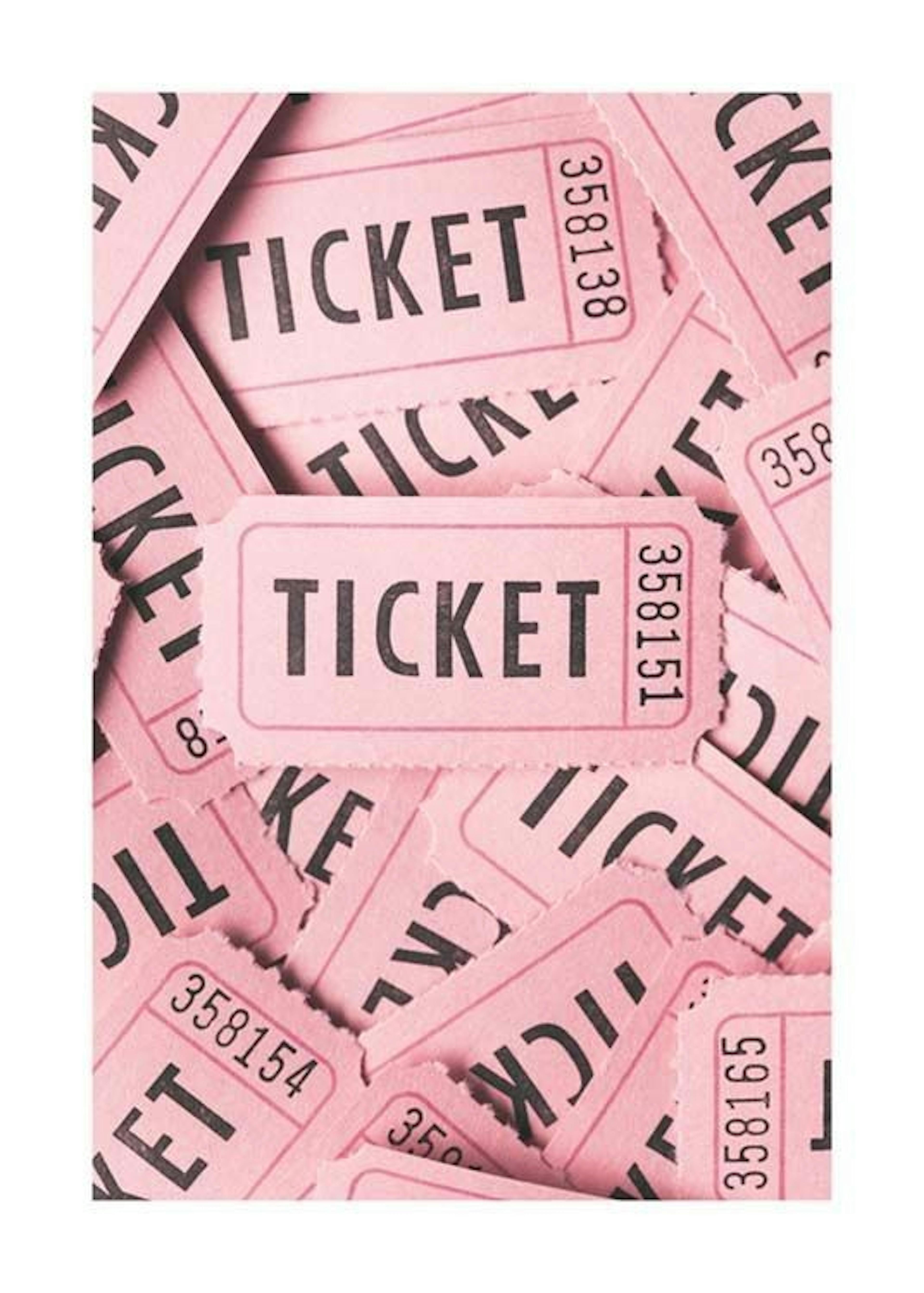 Pink Ticket Print 0