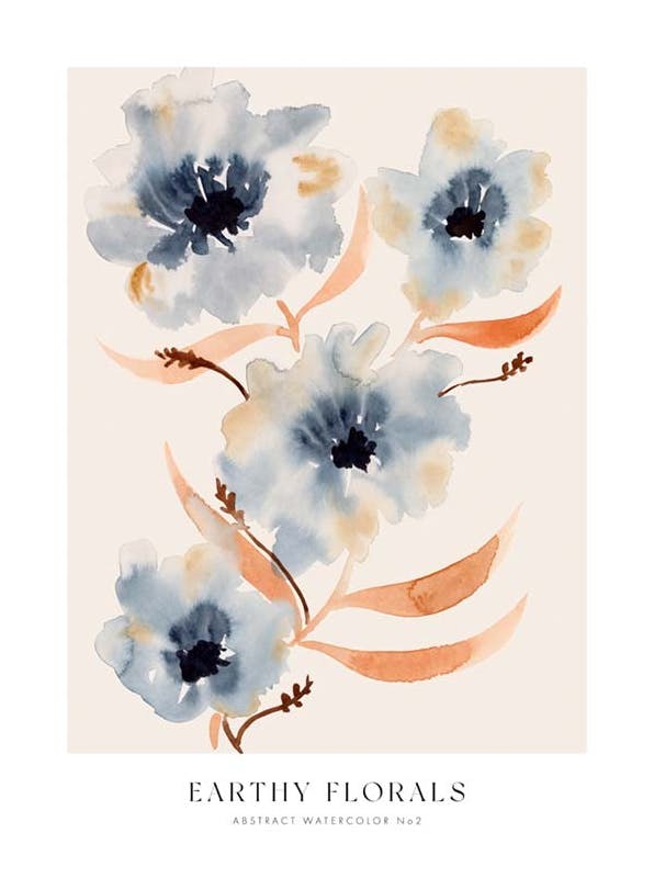 Earthy Florals No2 Poster (21x30 cm)-Poster