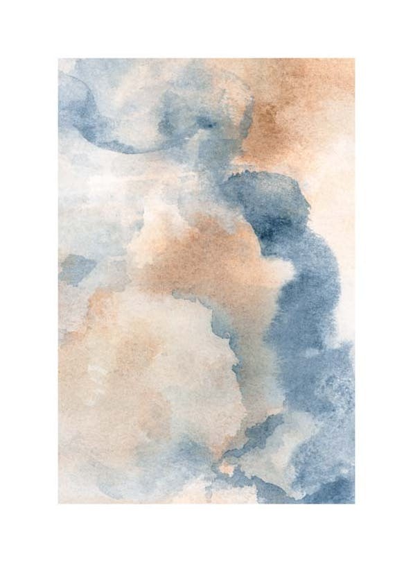 Moody Watercolor No1 Plakat (30x40 cm)