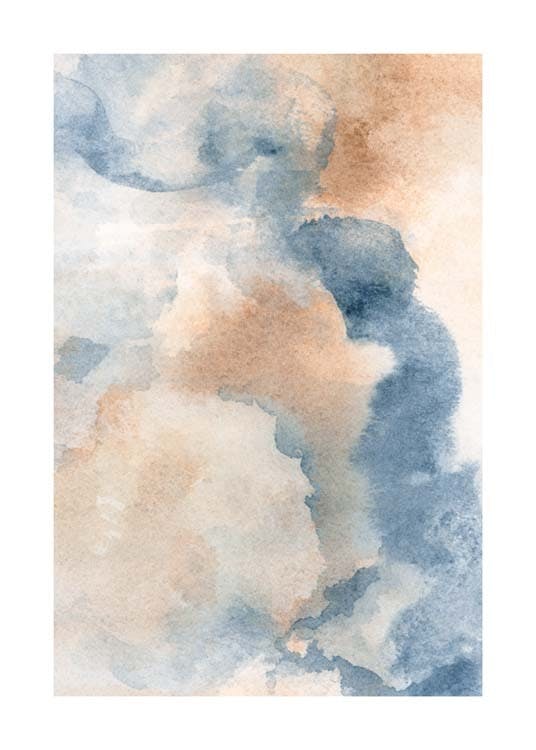 Moody Watercolor No1 Affiche 0
