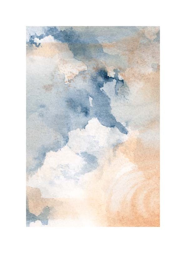 Moody Watercolor No2 Print (50x70 cm)