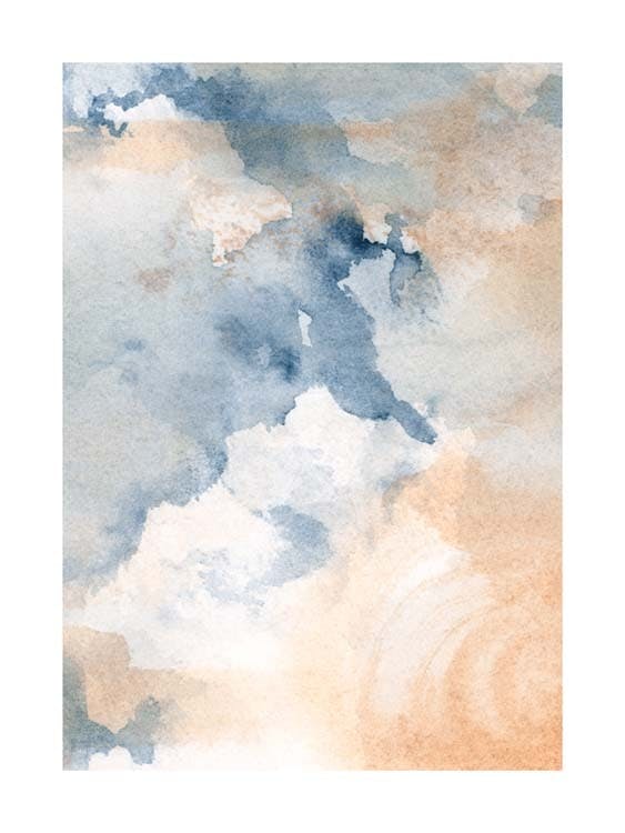 Moody Watercolor No2 Affiche 0