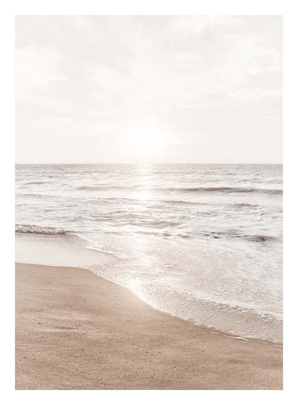 Warm Beach Sunset Poster (50x70 cm)-Poster