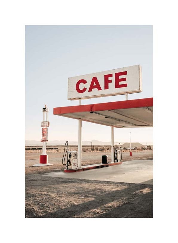 Gas Station Cafe Poster (30x40 cm)