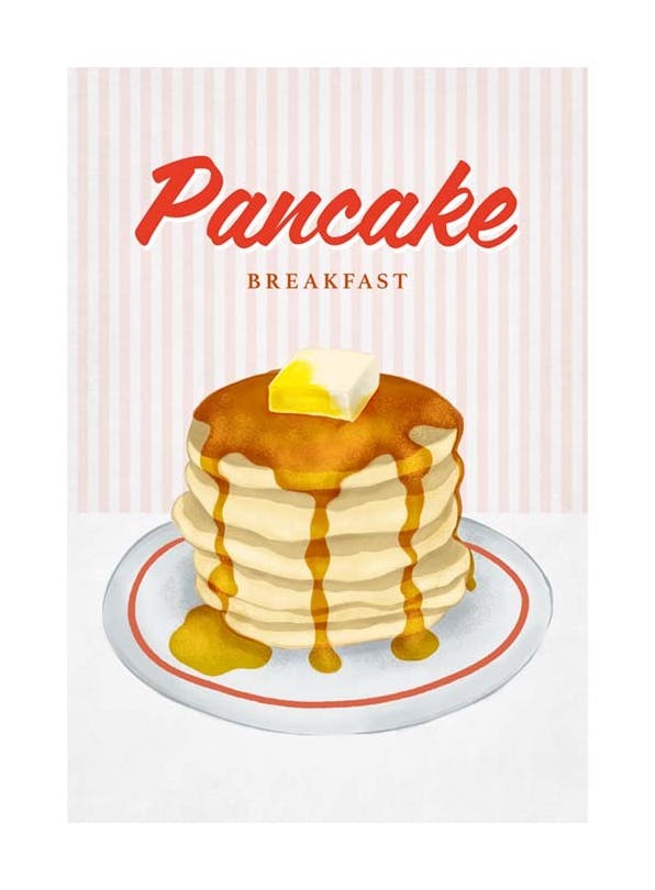 Diner Pancake Poster (30x40 cm) - Poster