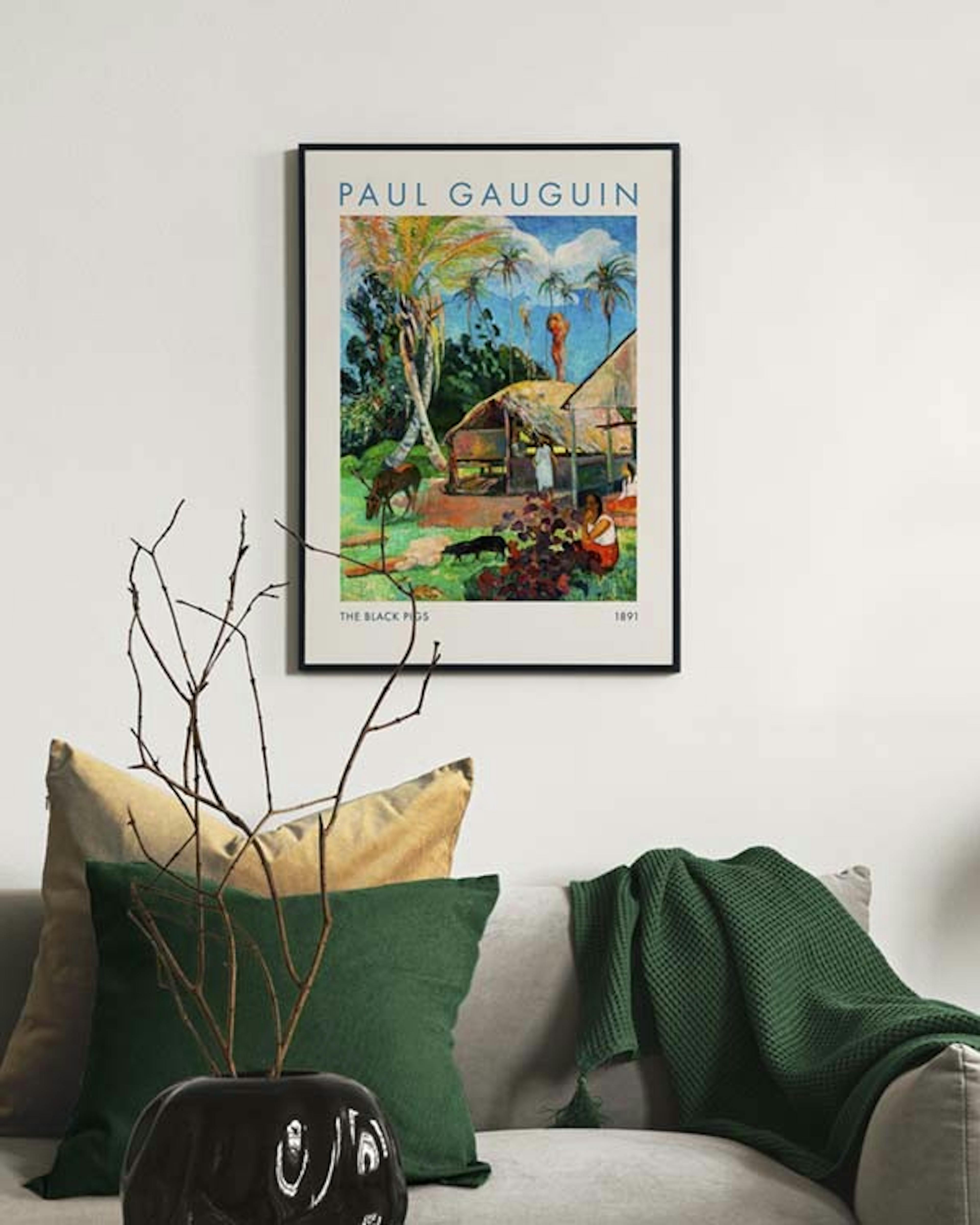 Paul Gauguin - The Black Pigs Print