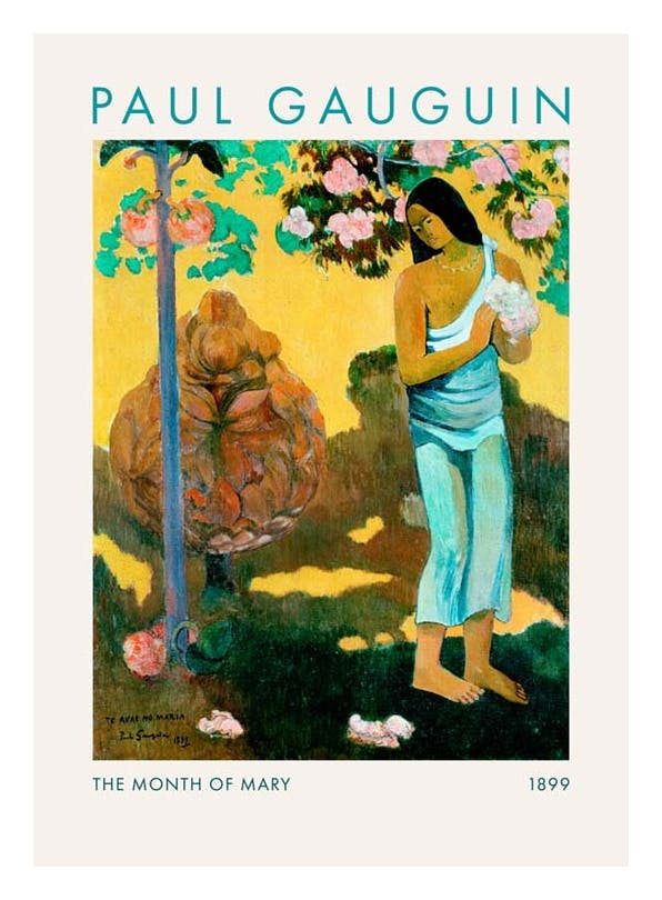 Paul Gauguin - The Month of Mary Plakat (50x70 cm) - Paul Gauguin