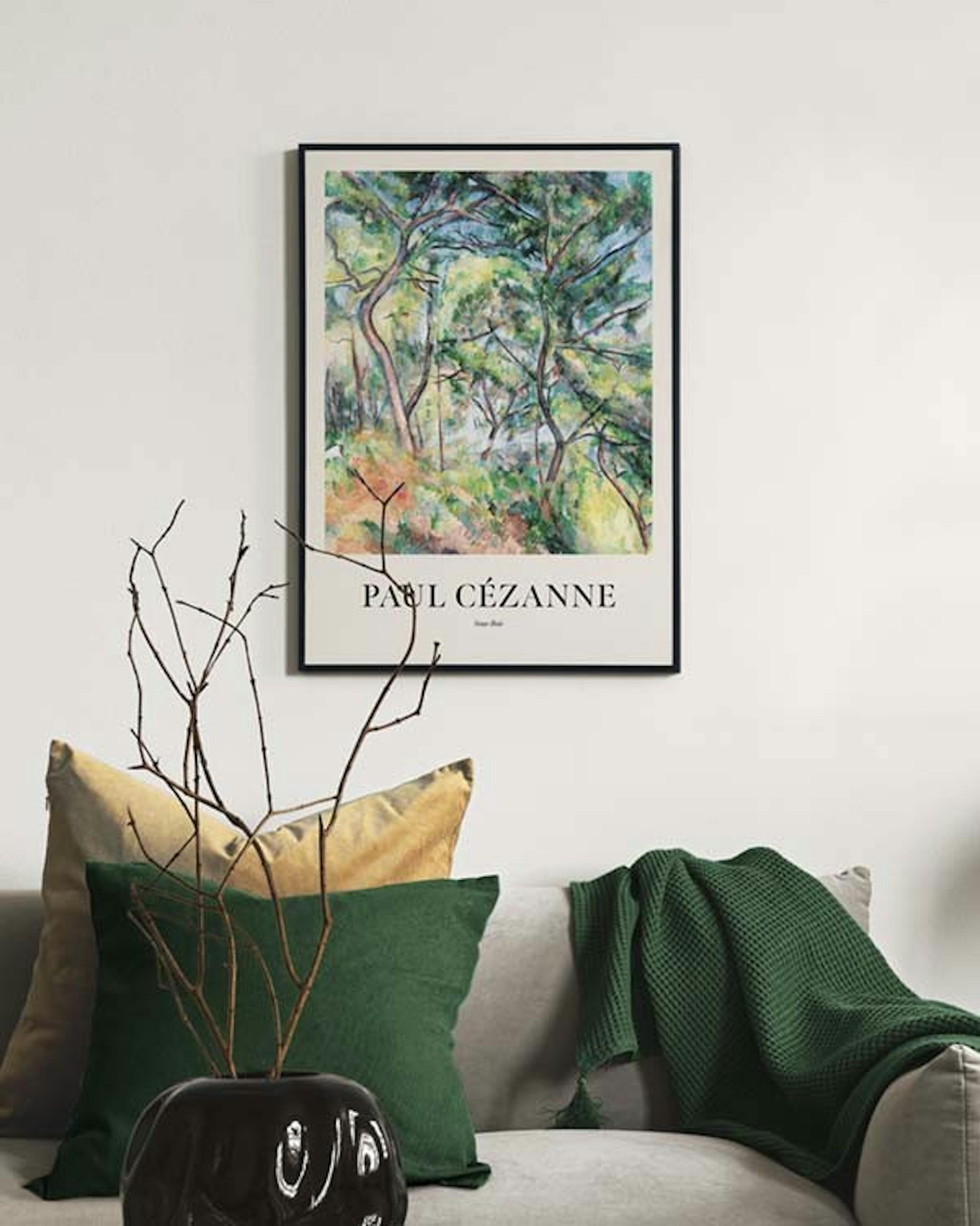Paul Cézanne - Sous-Bois Plakat