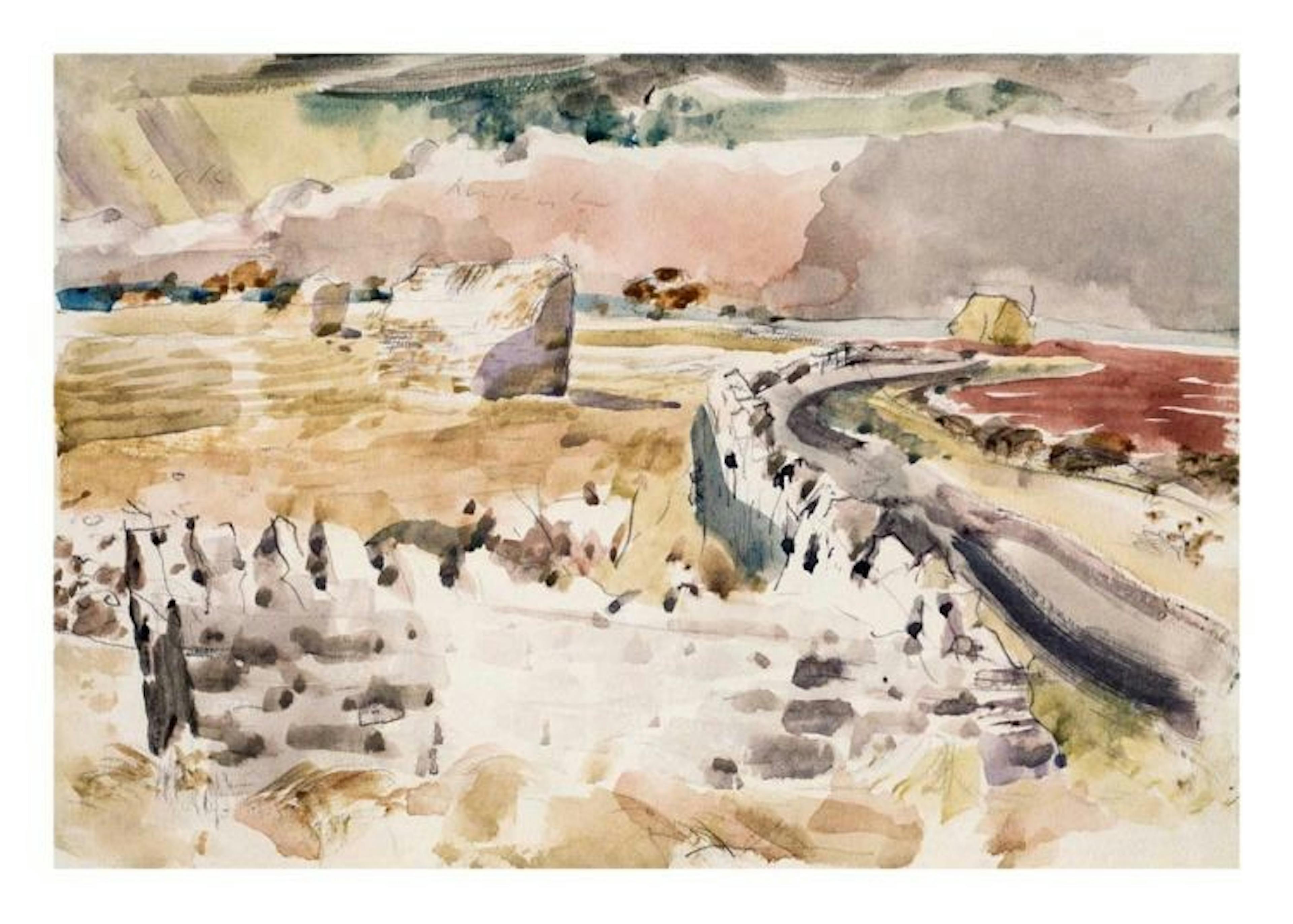 Paul Nash - Oxfordshire Landscape 포스터 0