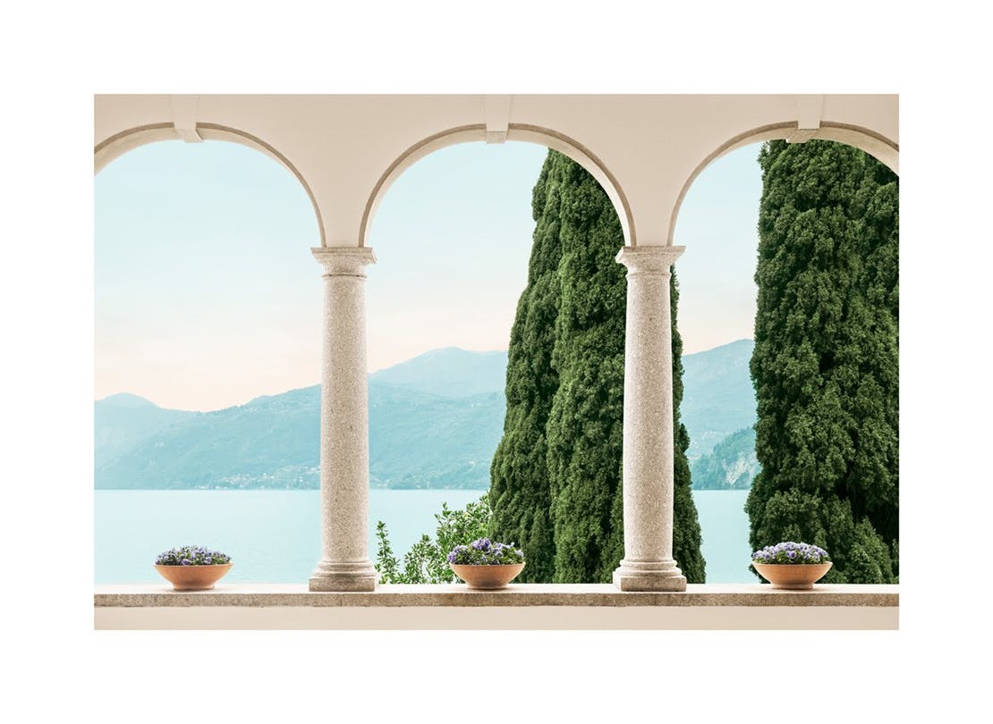 View Through Arches Poster (30x40 cm)