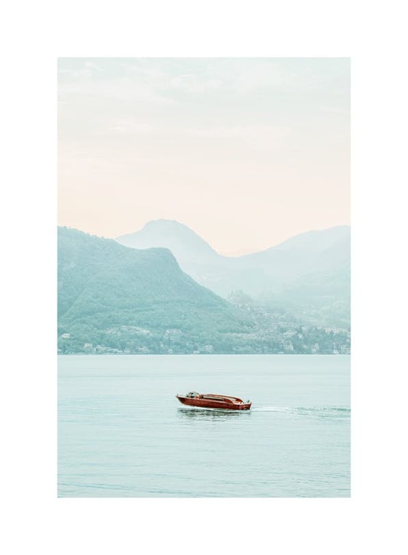 Lake Como Poster (30x40 cm)- Morski pejzaż