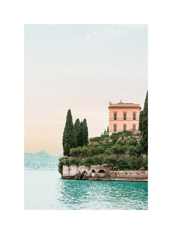 Villa Cipressi Poster (30x40 cm)- Quadri con mari