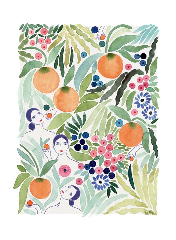 La Poire - Fruit Friends (50x70 cm)