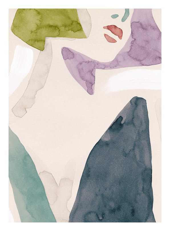 Lady in Aquarelle No2 Poster (30x40 cm) - Poster