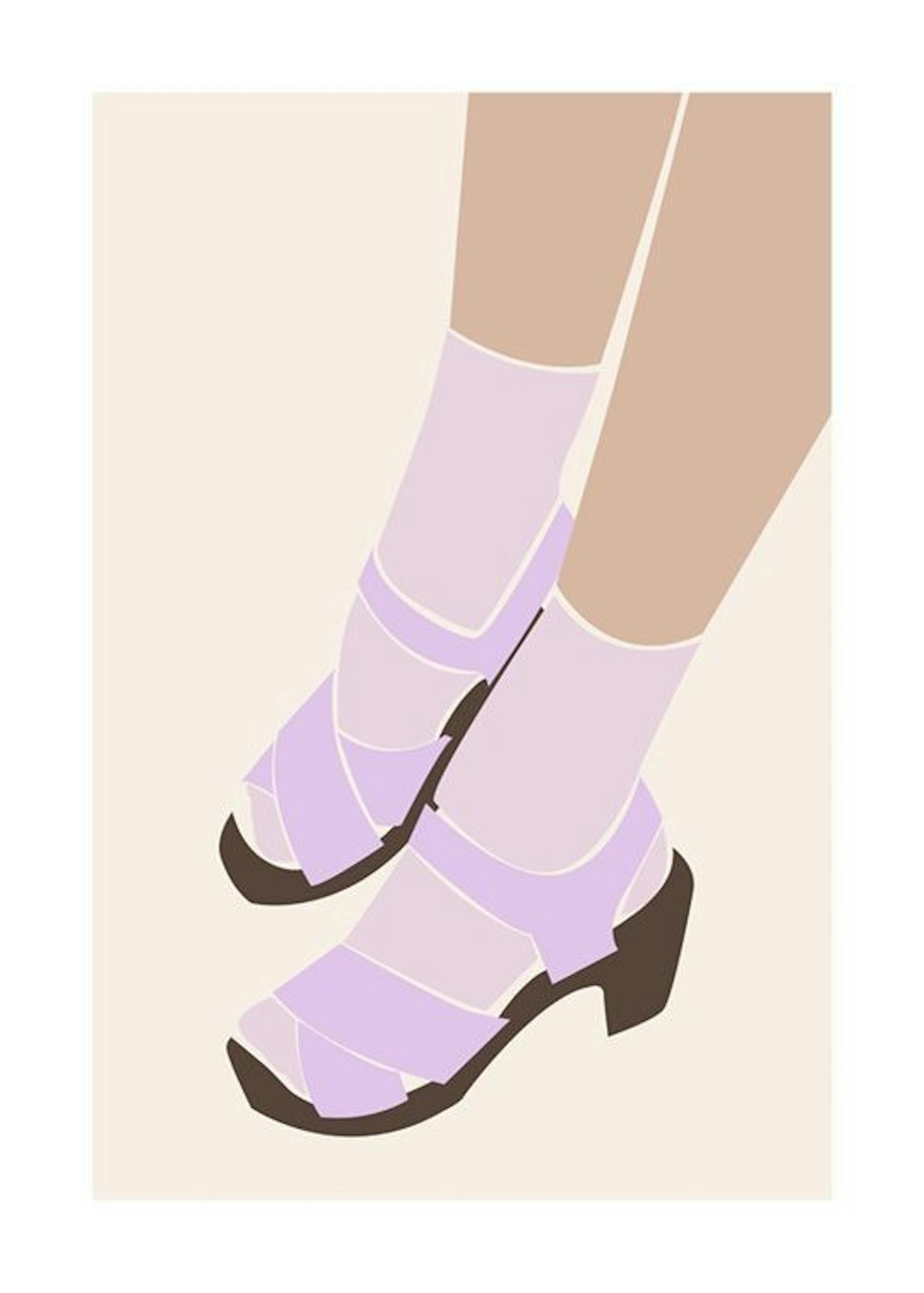 Shoes in Lilac Poster