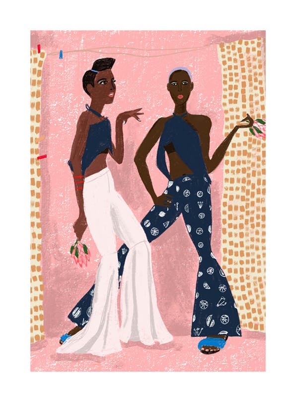 With Friends Poster (50x70 cm)