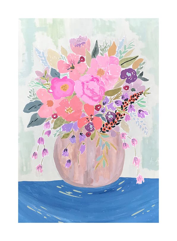Garden Florals Poster (21x30 cm)