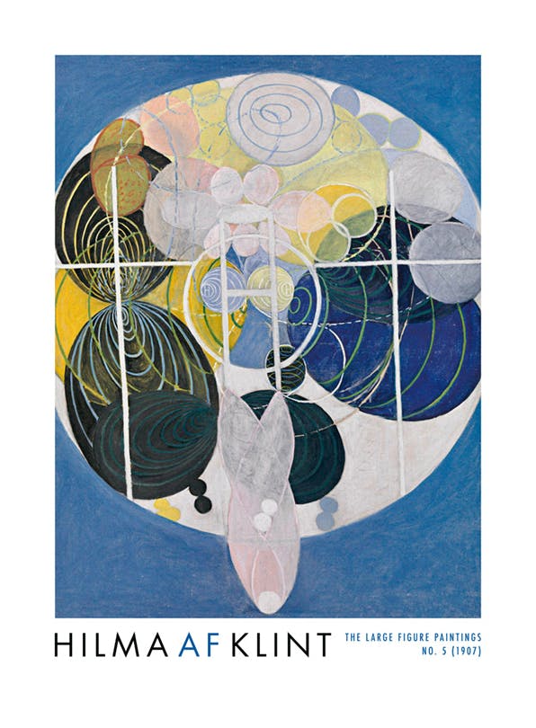 Prints - Print - The Large Figure Paitings No. 5 by Hilma af Klint (30x40 cm) - Hilma af Klint Prints