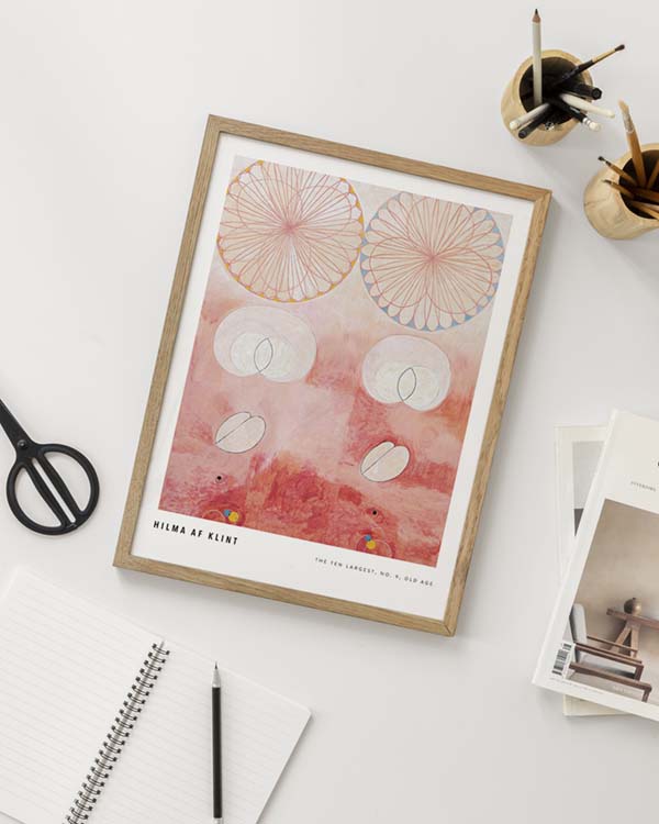 The Age of Manna The Ten Greatest poster by Hilma af Klint - extra lar –  Salts Mill Shop
