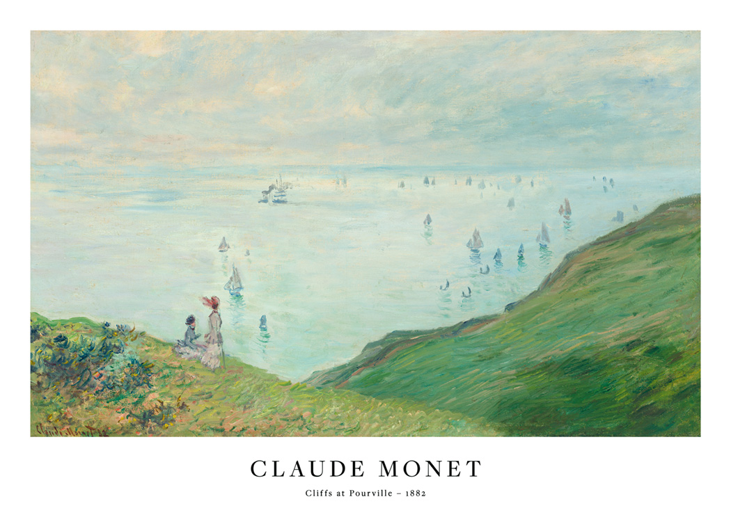Cliffs At Varengeville - Canvas Prints by Claude Monet, Buy Posters, Frames,  Canvas & Digital Art Prints