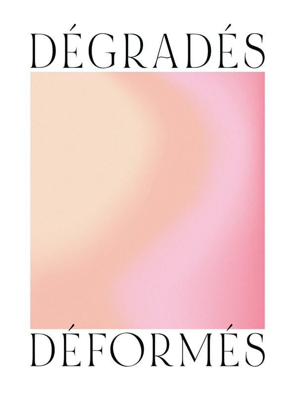 Distorted Gradients No1 Affiche (21x30 cm)