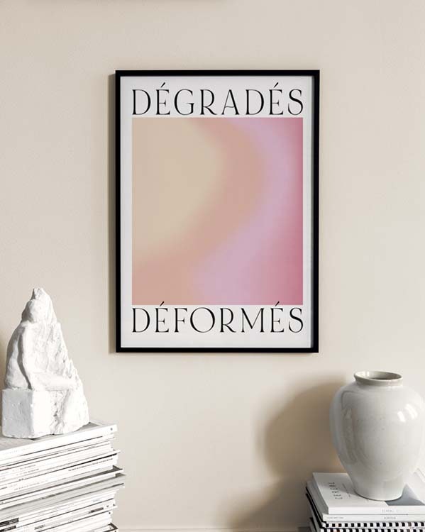 Distorted Gradients No1 Poster