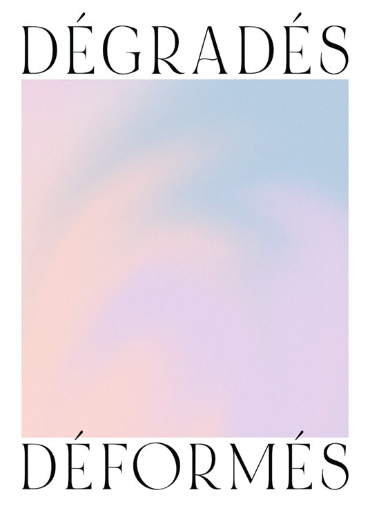 Distorted Gradients No2 Poster