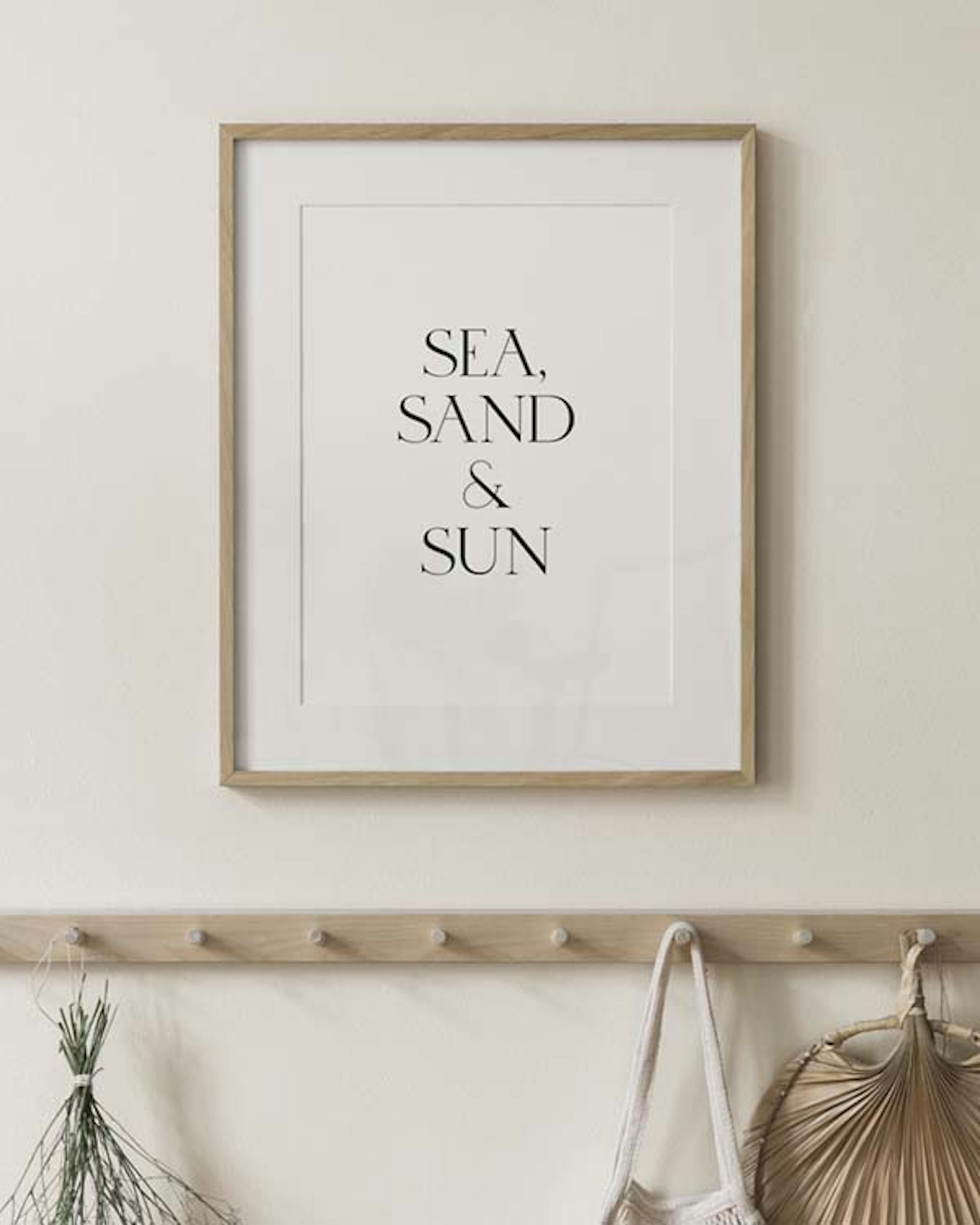Sea, Sand & Sun Print