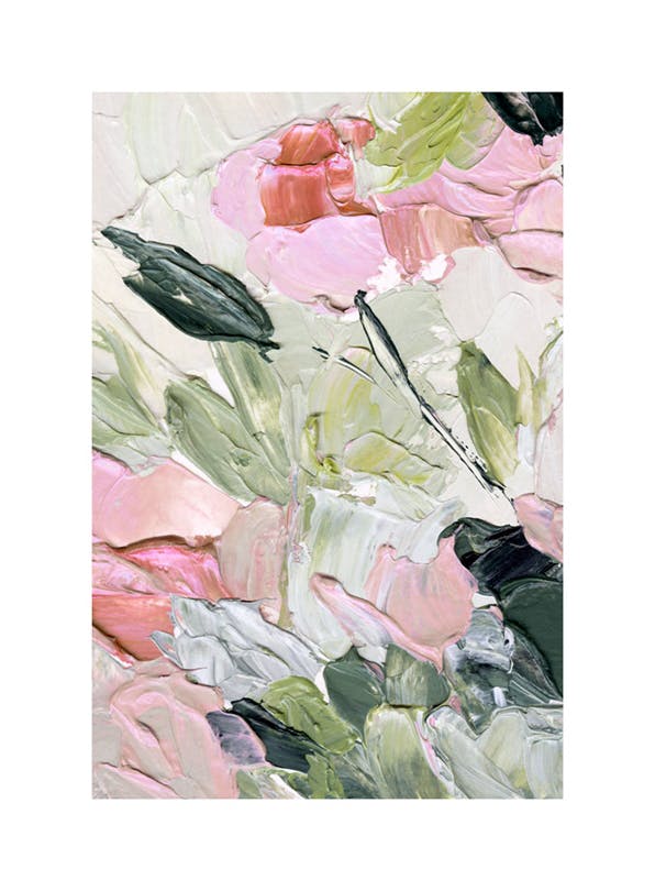 Flowers in Paint No1 Print (50x70 cm)