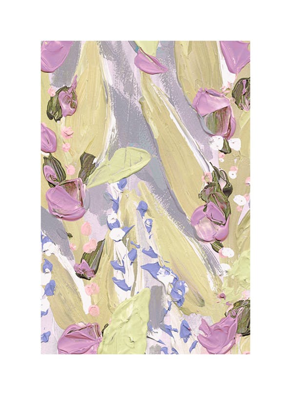 Floral Paint No1 Affiche (21x30 cm)