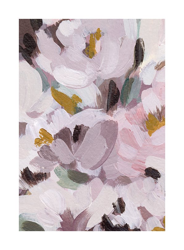 Floral Painting No1 Plakat (21x30 cm)-Plakaty