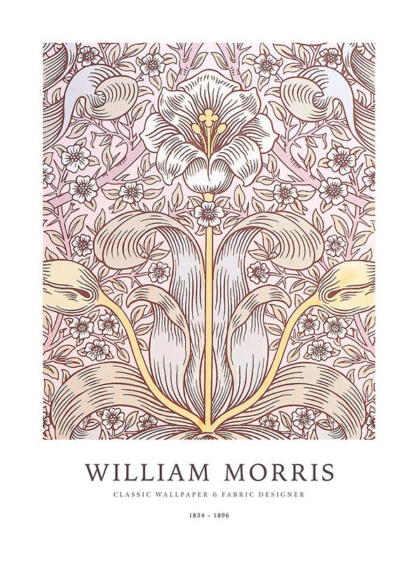 William Morris - Floral Pattern Print (50x70 cm)- William Morris Posters