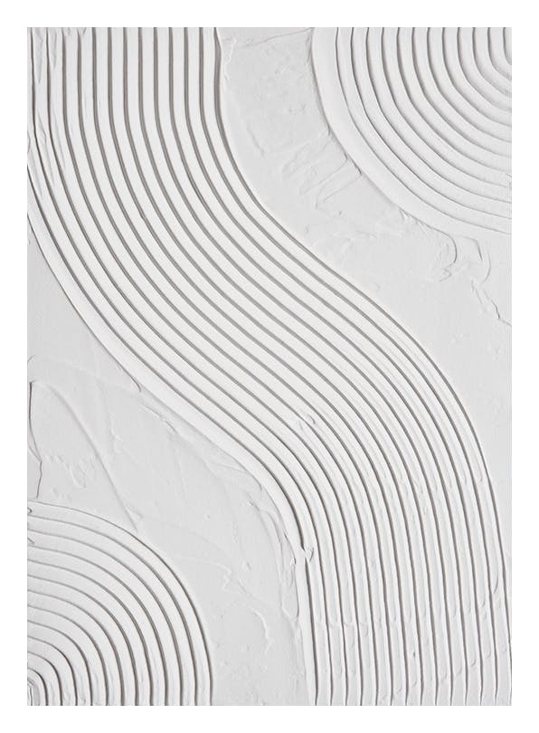 Abstract Texture Waves Affiche (30x40 cm)