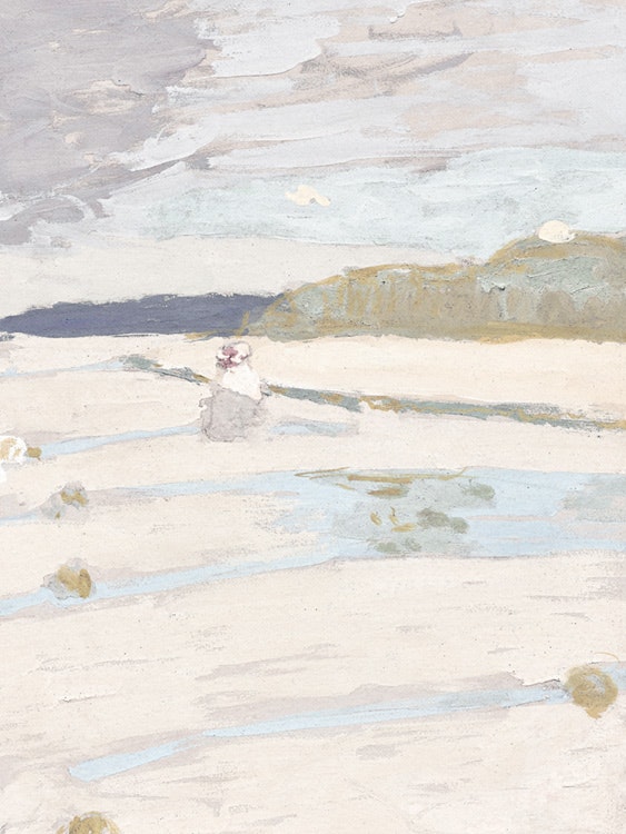 Édouard Vuillard - The Beach at Saint-Jacut Plagát 0