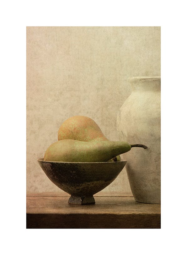 Pear Still Life Poster (30x40 cm)-Poster