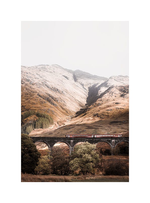 Highland Train Print (30x40 cm)