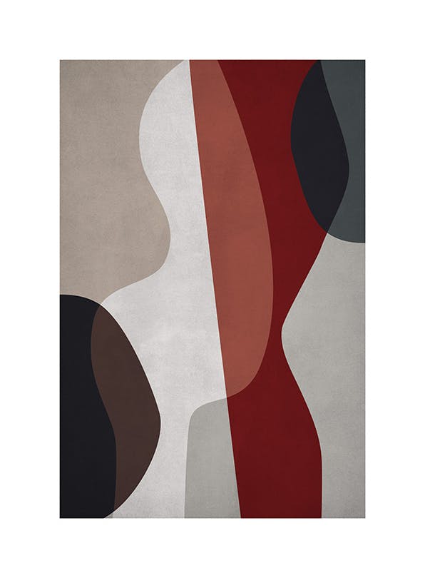 Bold Graphic Forms No2 Poster (50x70 cm) - Poster