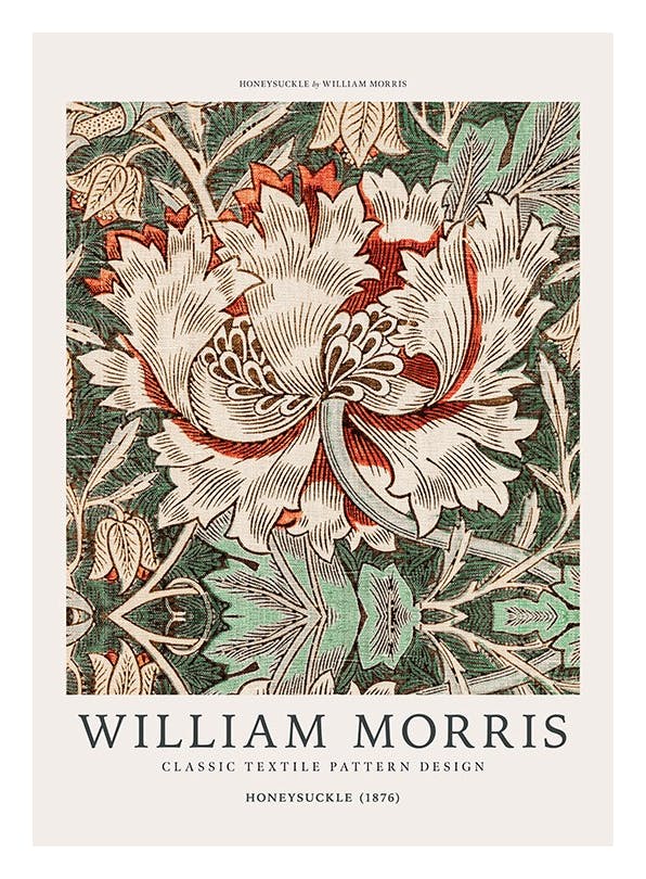 William Morris - Honeysuckle Plakat (50x70 cm)- William Morris Plakat