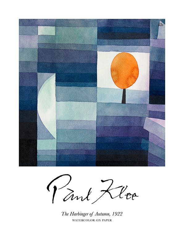 Paul Klee - The Harbinger of Autumn Poster (50x70 cm)