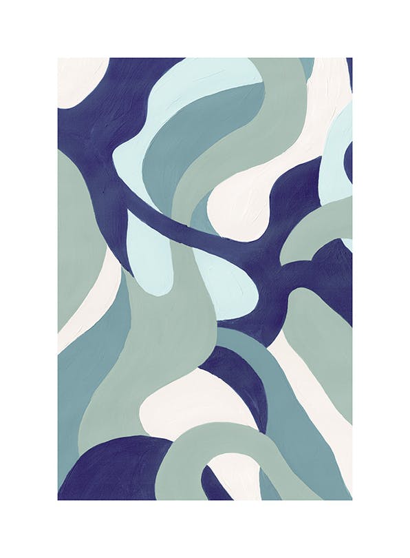 Acrylic Organic Paths Poster (30x40 cm)