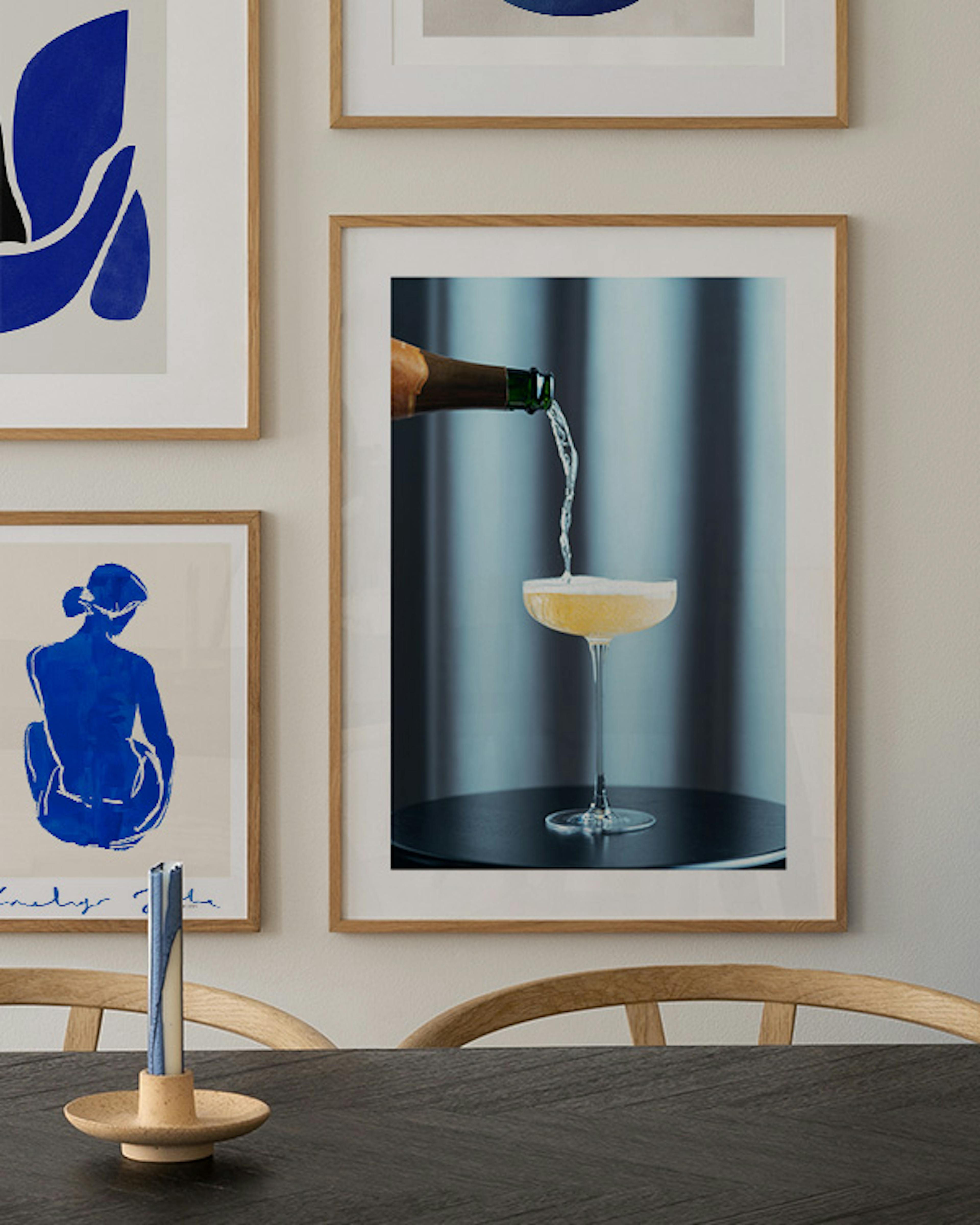 Glass of Champagne Poster
