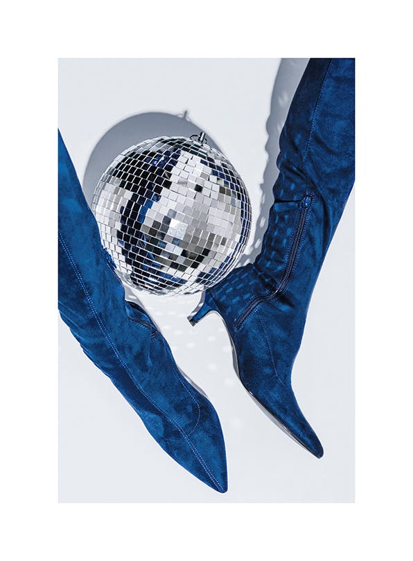 Blue Disco Poster (30x40 cm)