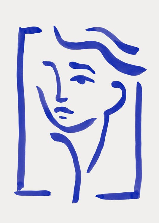 Portrait in Blue Poster 0