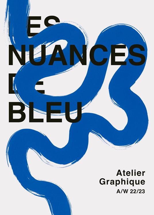 Les Nuances de Bleu Poster 0