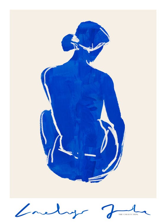 Blue Portrait No2 Plakát 0