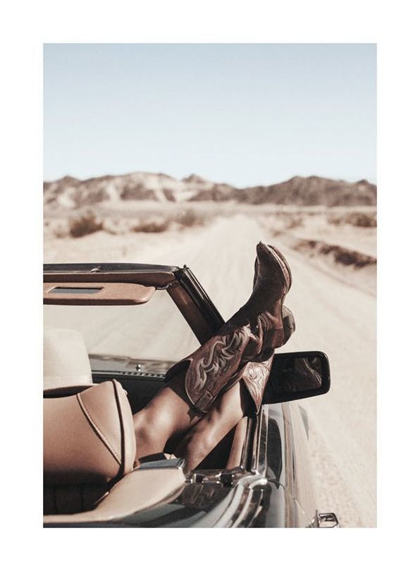 Drive Me Baby Poster (50x70 cm)- Poster 30x40 cm