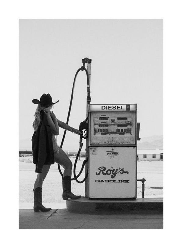 Roy’s Gas Station Poster (30x40 cm)- Poster 30x40 cm