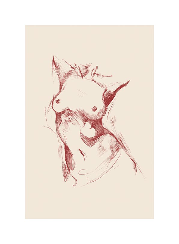 Body Sketch Plakat (50x70 cm)-Plakaty
