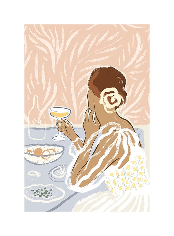 Having a Drink Print (30x40 cm)